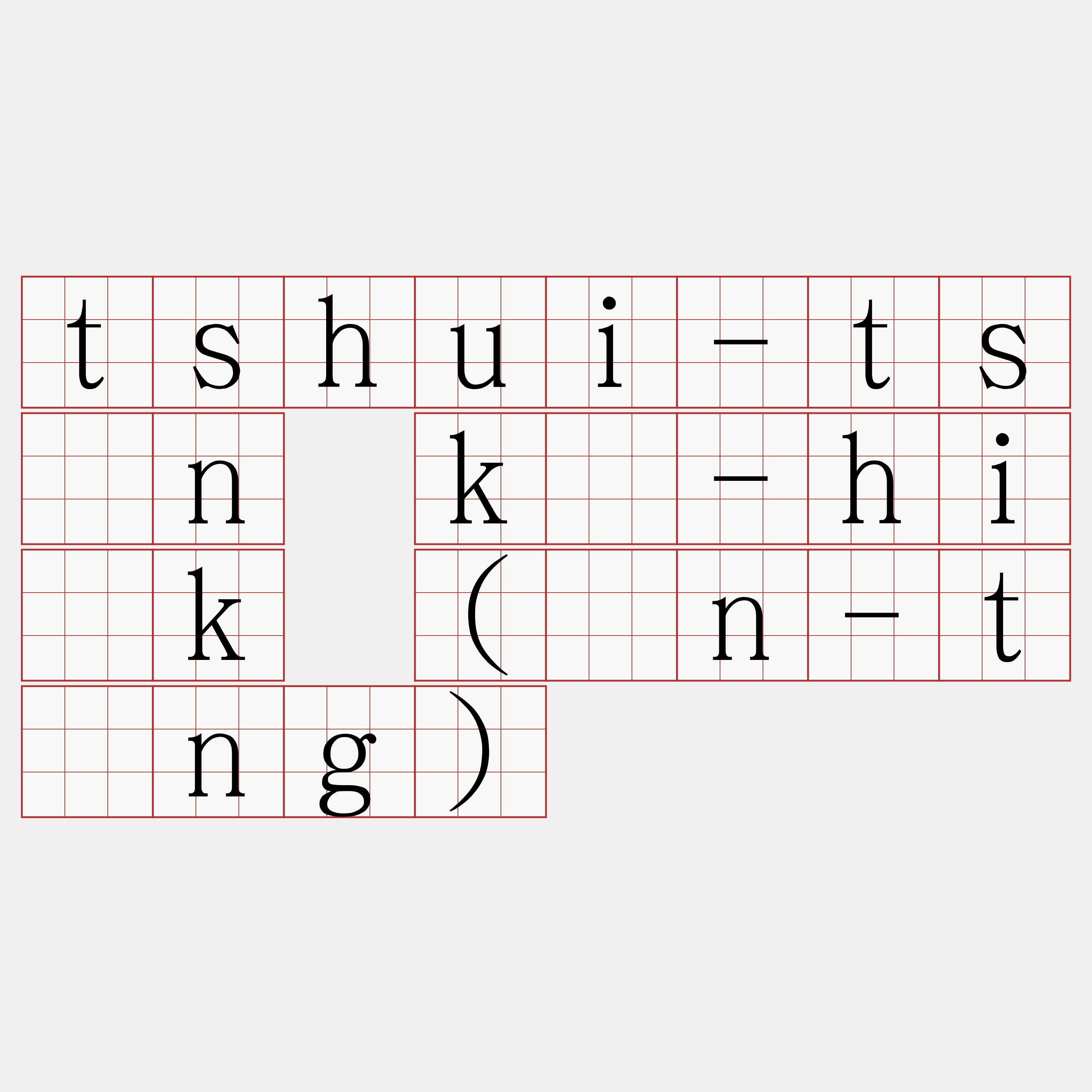 tshui-tsìn kè-hi̍k (ūn-tōng)